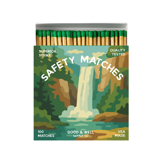 Waterfall & Moose Square Matchbox