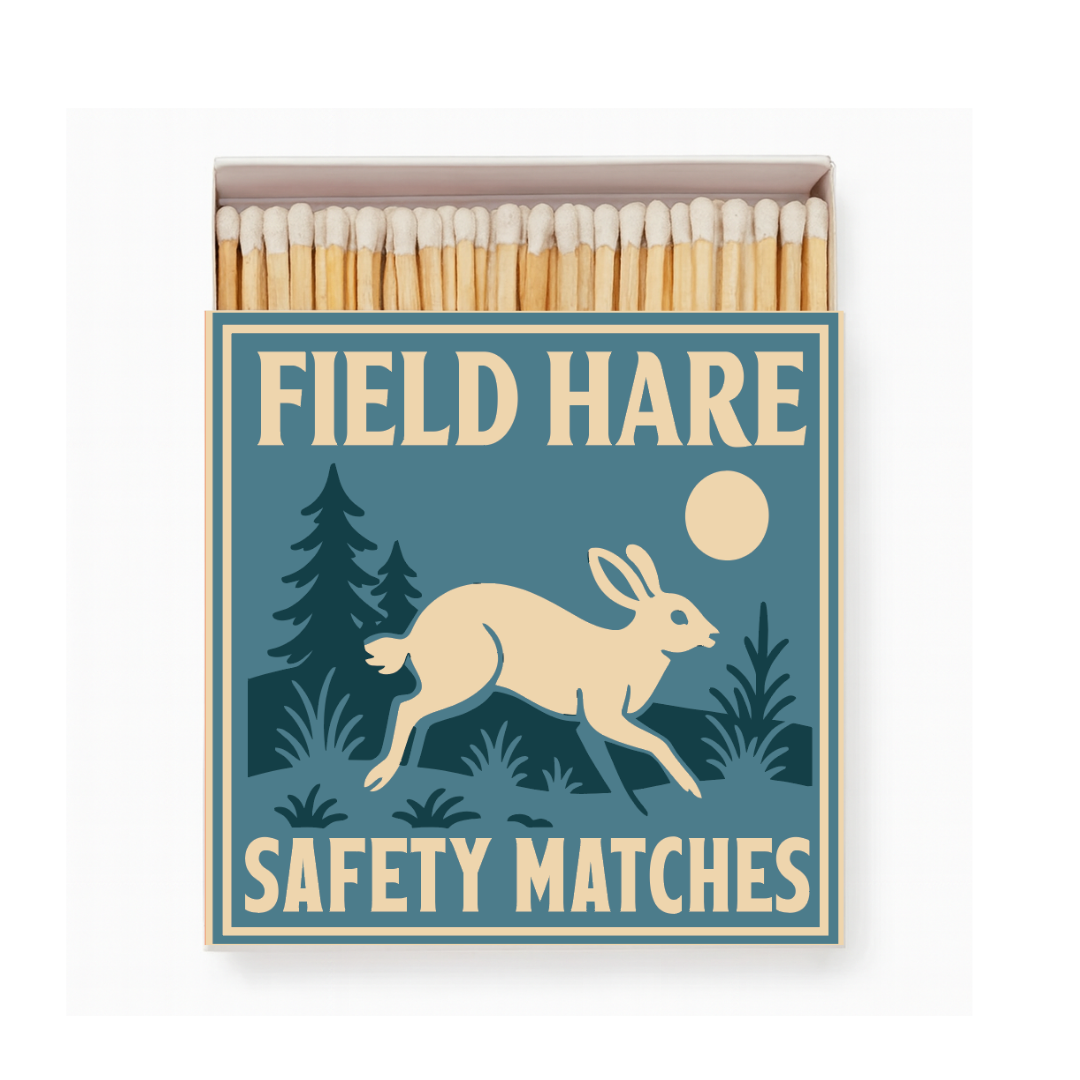 Field Hare Square Matchbox