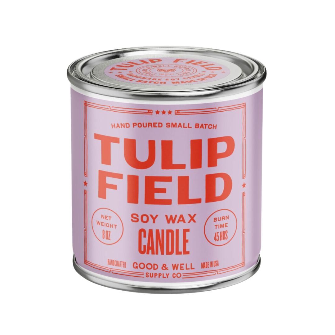 Tulip Field Happy Place Candle