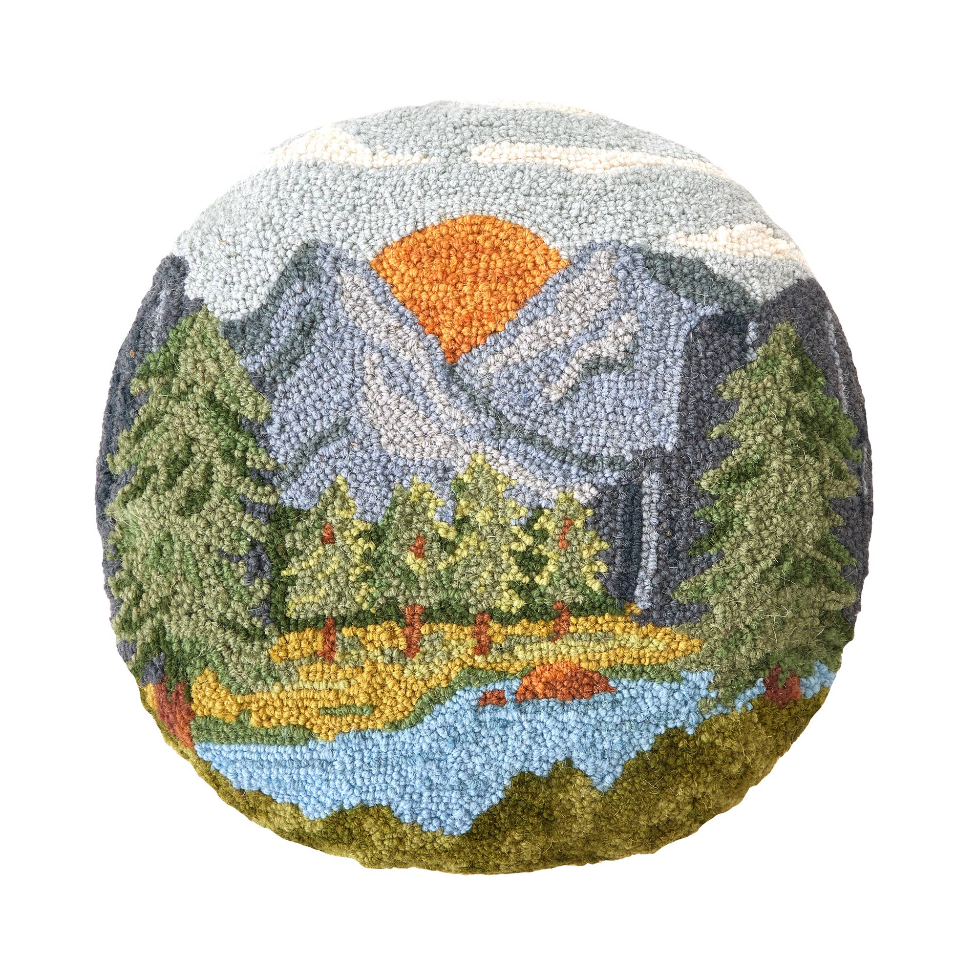 Peking Handicraft Sunset River Hike Hook Pillow - Thumbnail 2