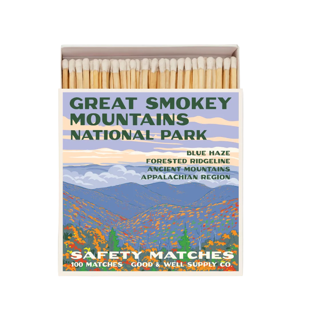 Great Smoky Mountains Vintage National Park Cabin Matches