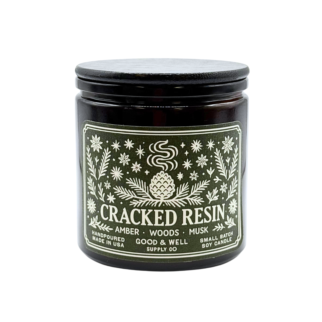 Cracked Resin Soy Candle