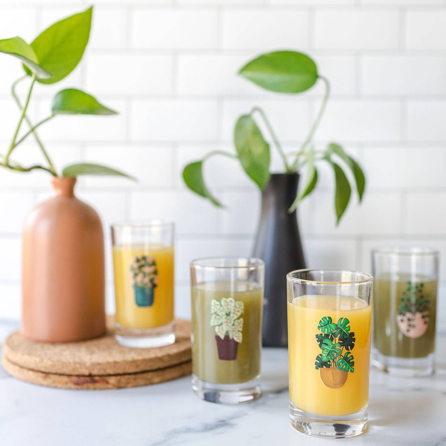 Houseplants Mini Juice Glass