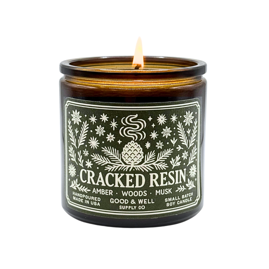 Cracked Resin Soy Candle