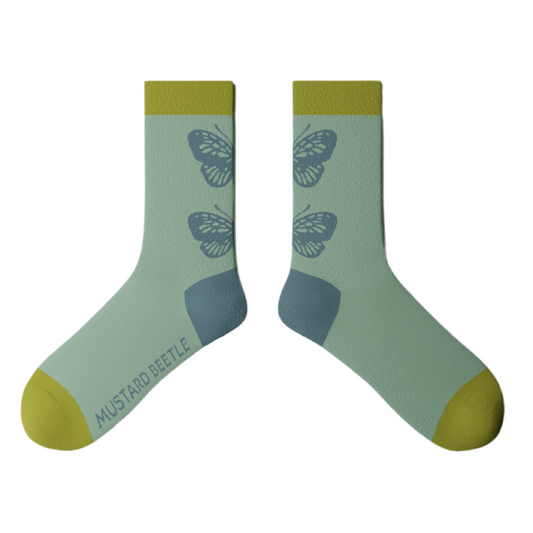 Butterfly Crew Socks