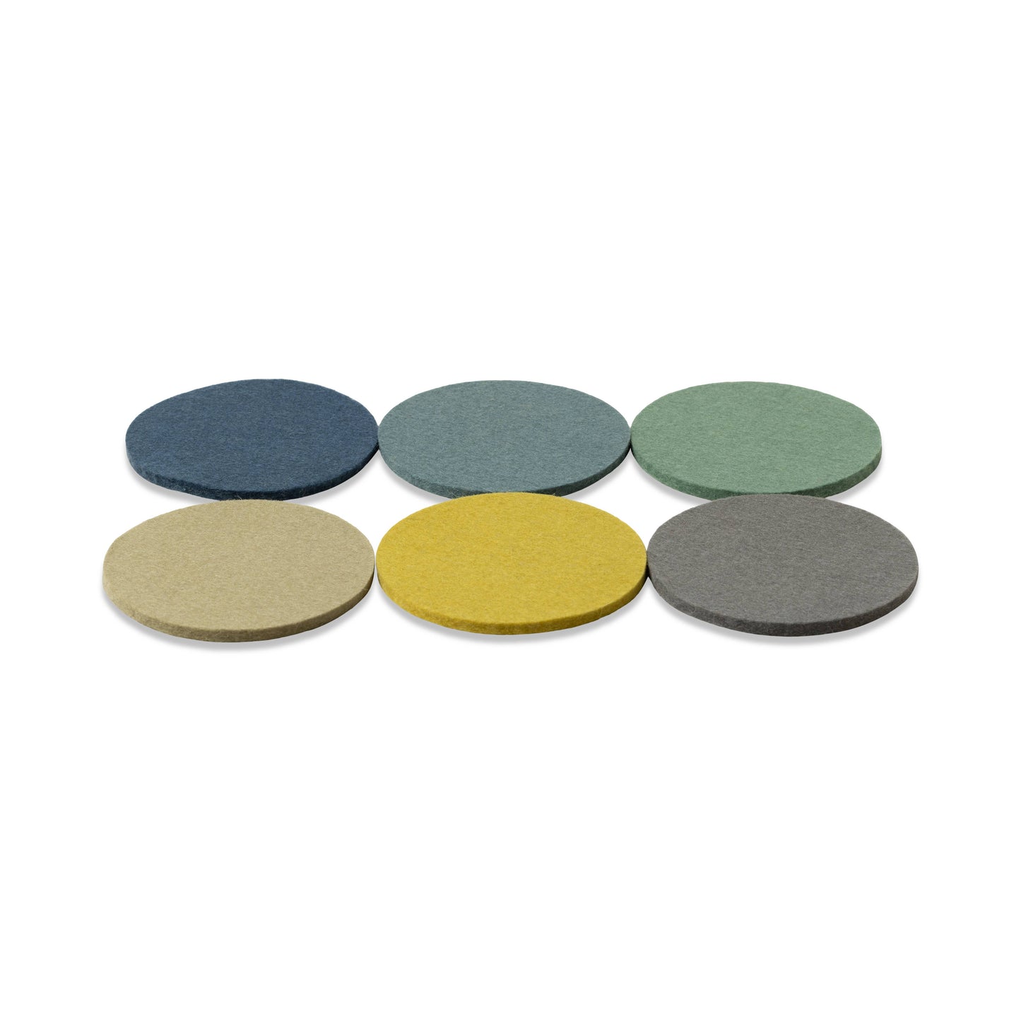 Wool Coasters - Cool, Pack of 6