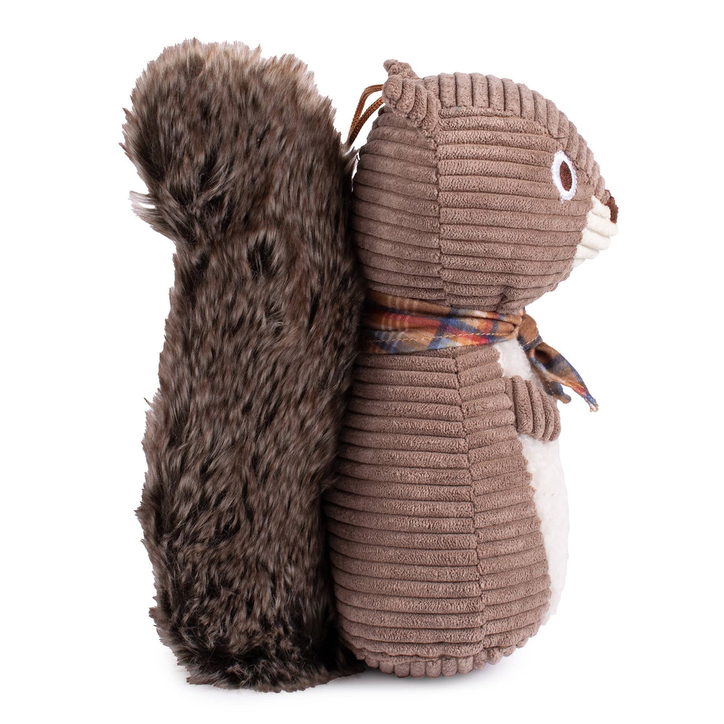 Small Pendleton Plush Squirrel Dog Toy