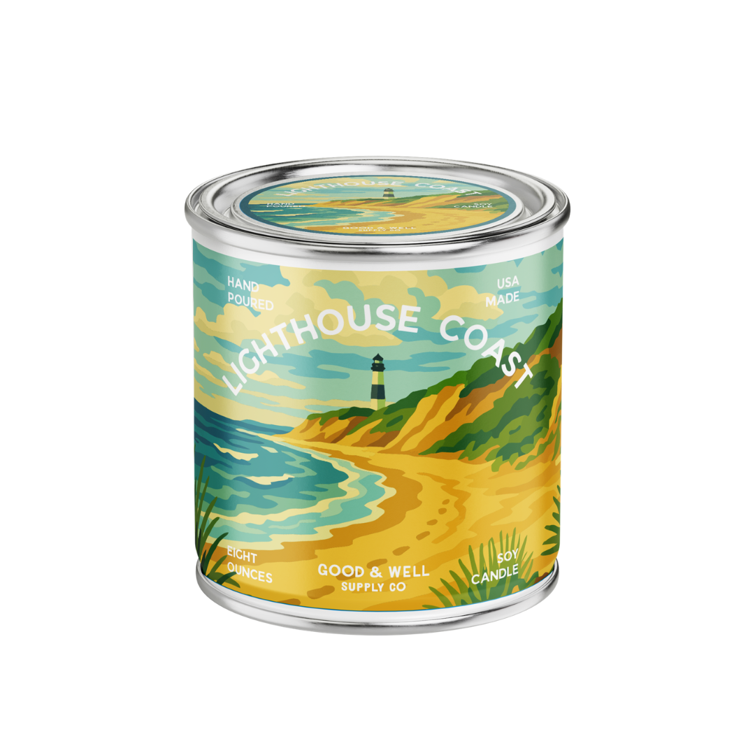 Lighthouse Coast Half Pint Candle