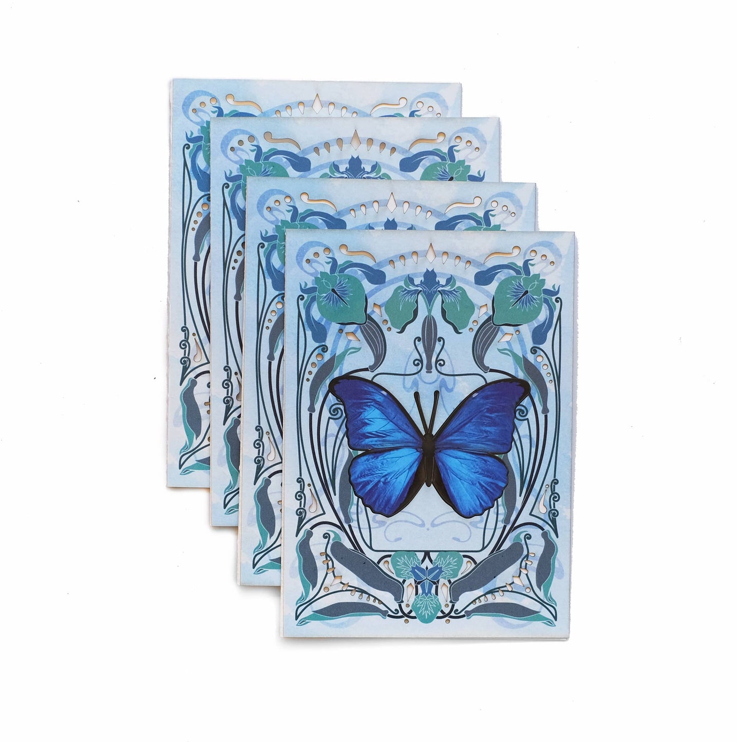 Blue Morpho Butterfly 'Pop-Out' Greeting Card