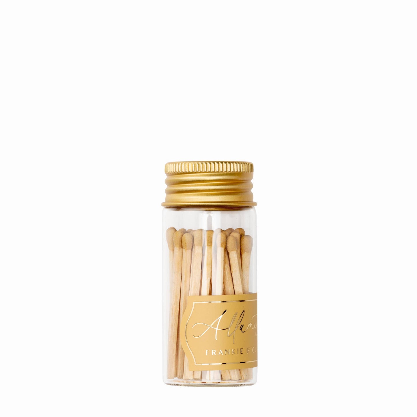 Mini Glass Match Jar