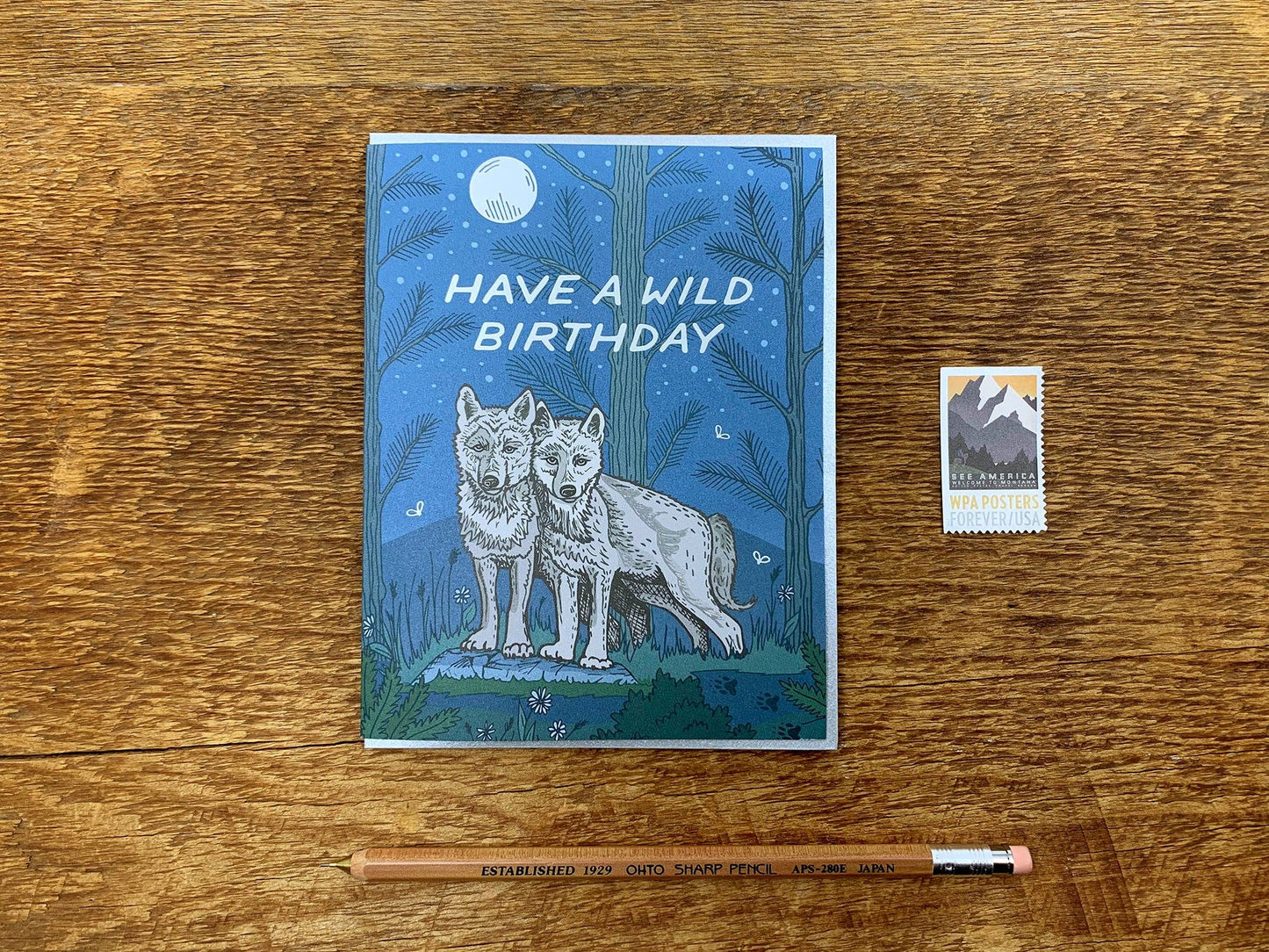 Wild Wolves Birthday Card