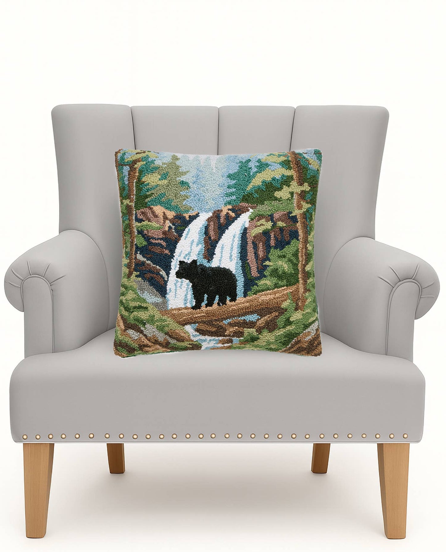Forest Bear Hook Pillow