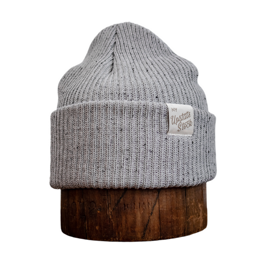 Grey Fleck Super Fine Upcycled Cotton Watchcap