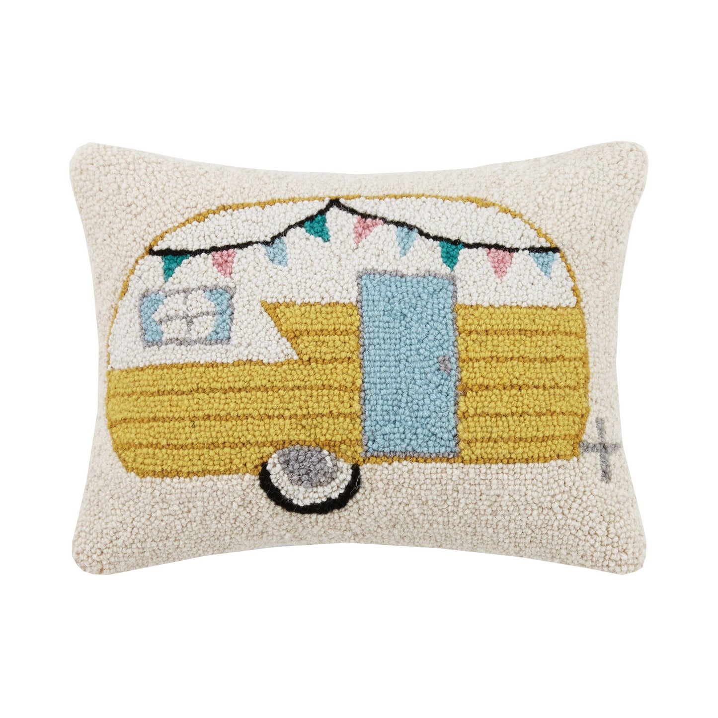 Vintage Camper Hook Pillow