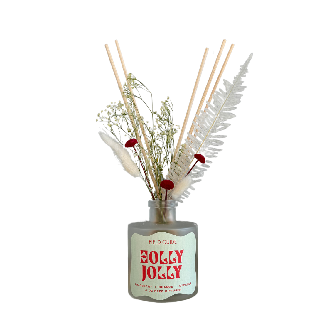 Holly Jolly Botanical Floral Reed Diffuser