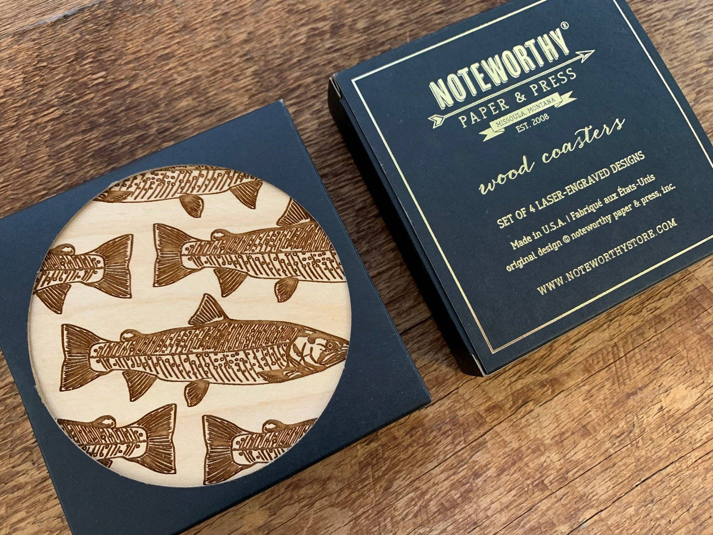 Trout Coaster Set