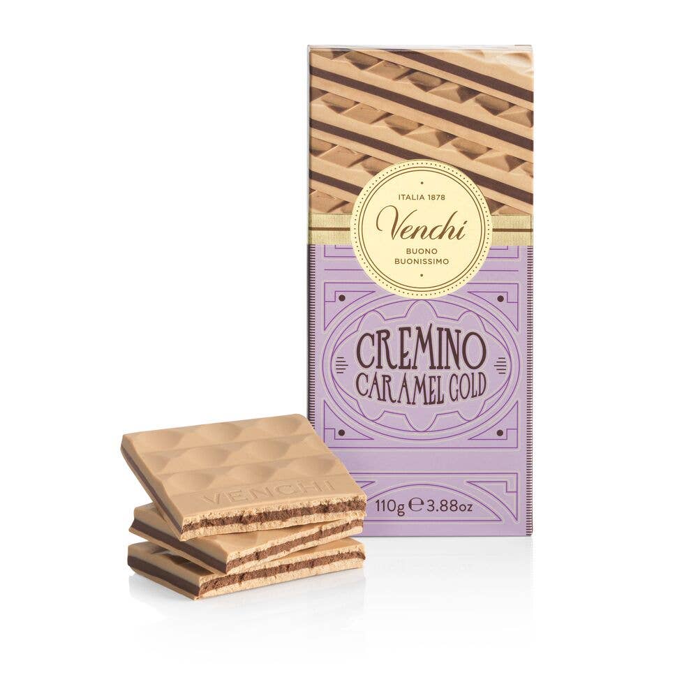 Gold Caramel Cremino Chocolate Bar