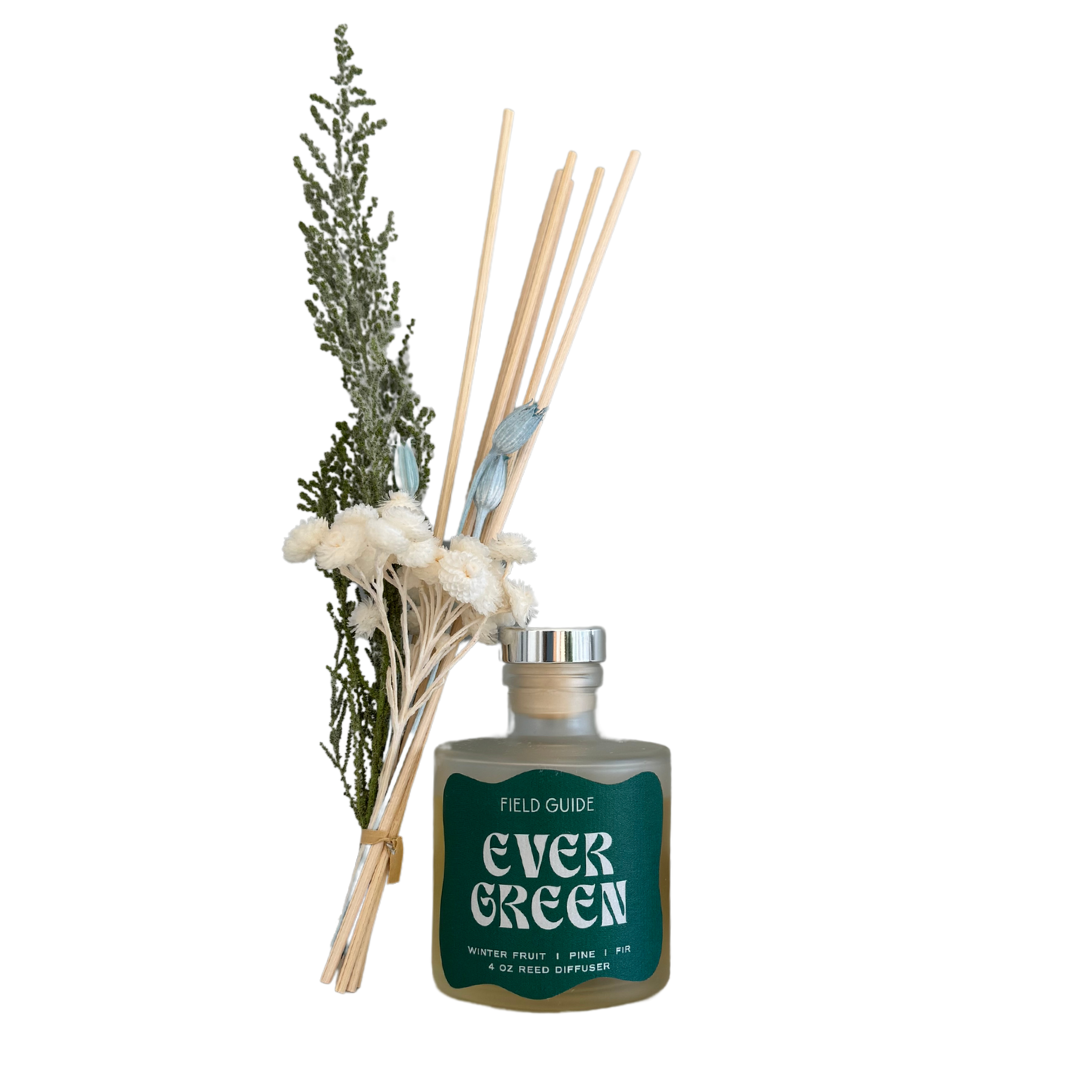 Evergreen Botanical Floral Reed Diffuser