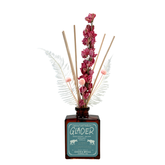 Glacier National Park Floral Reed Diffuser