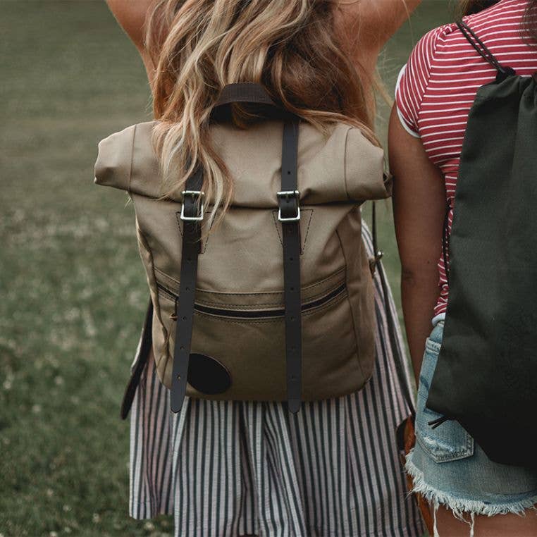 Wax Khaki Roll-Top Scout Pack