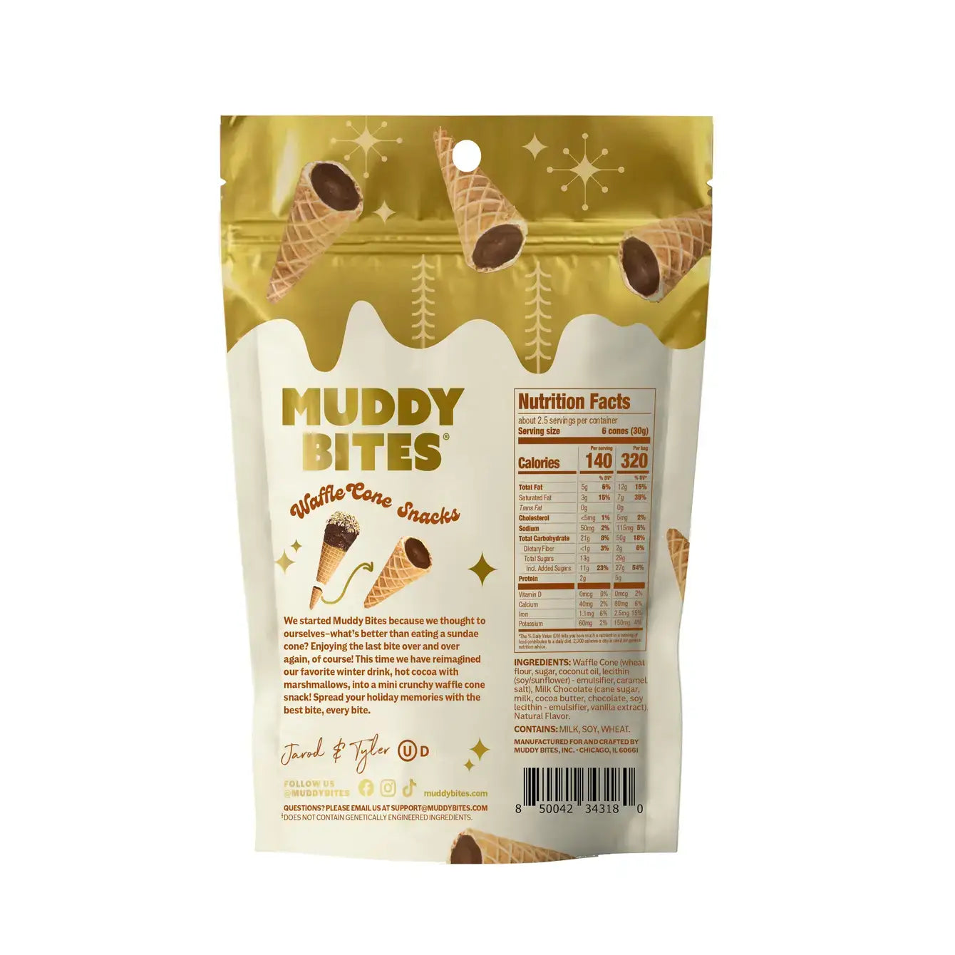 Hot Cocoa Waffle Cone Snacks