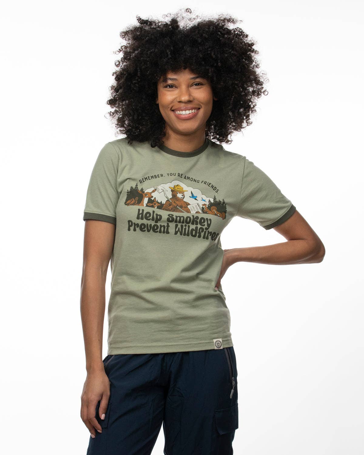 Smokey Among Friends Ringer Tee