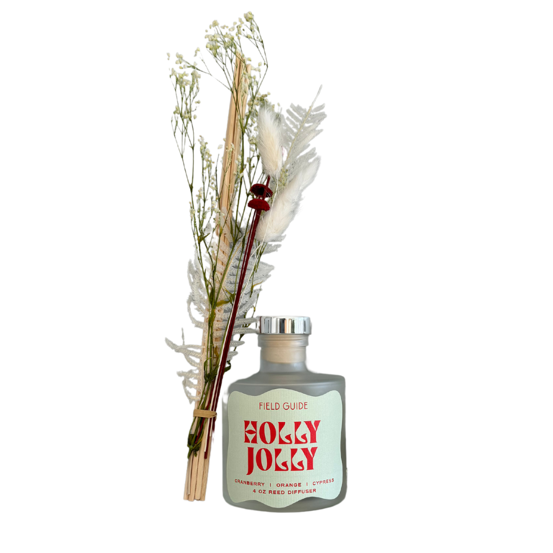 Holly Jolly Botanical Floral Reed Diffuser