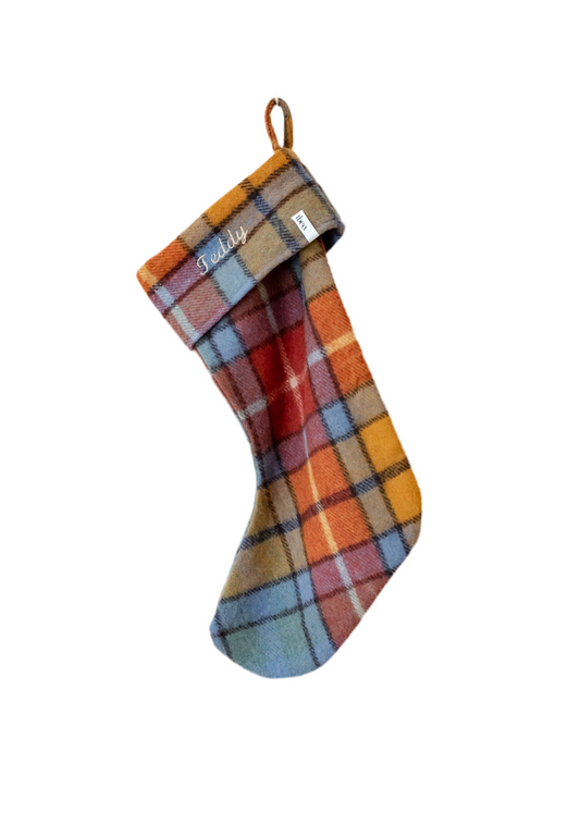 Recycled Wool Christmas Stocking in Buchanan Antique Tartan