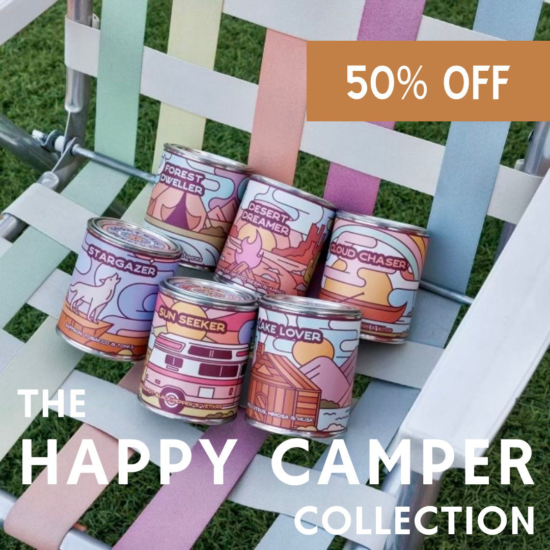 Happy Camper Candles - IMPERFECT SALE