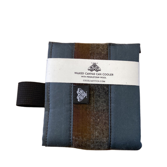 Pendleton & Waxed Canvas Koozie - Slate
