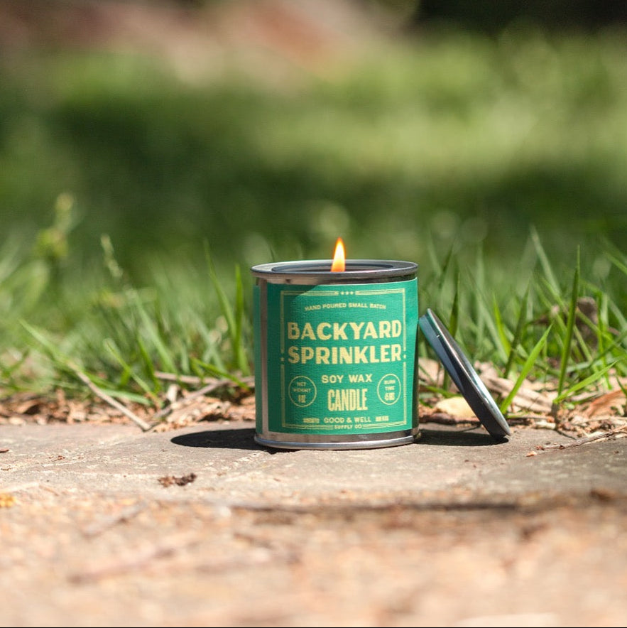 Backyard Sprinkler Soy Candle