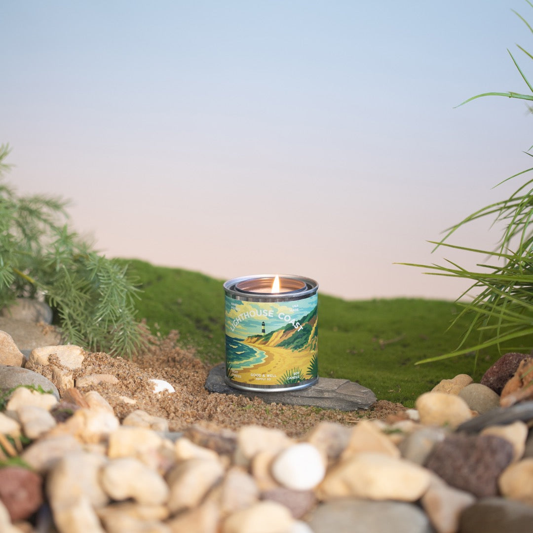 Lighthouse Coast Half Pint Candle