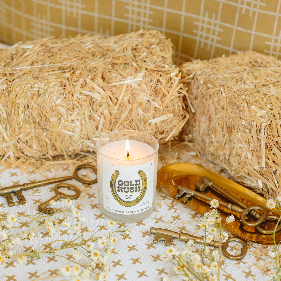 Gold Rush Wild West Candle