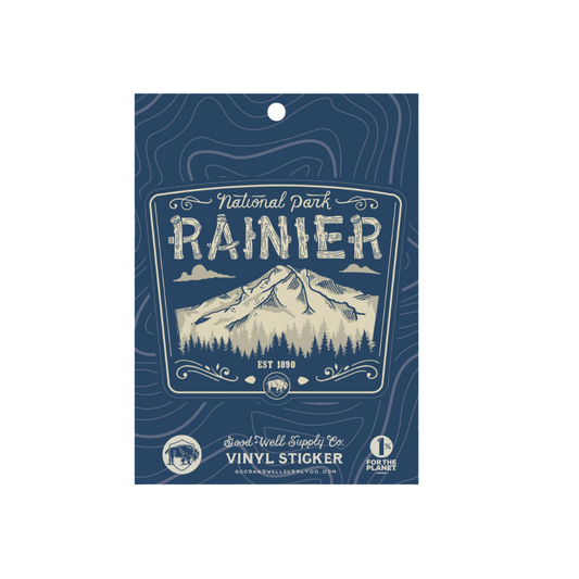 Rainier National Park Vinyl Sticker