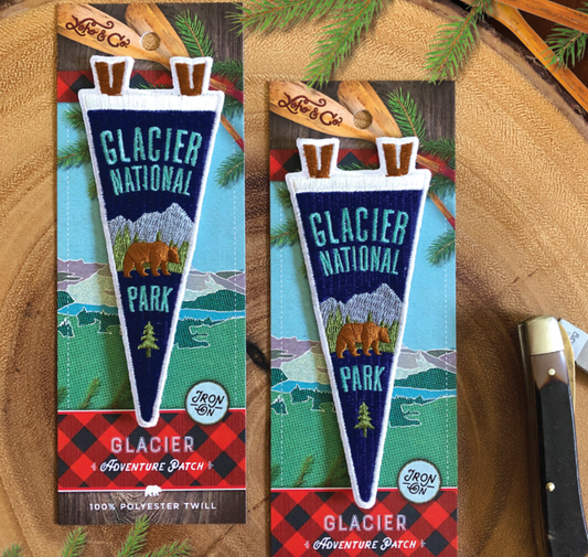 Glacier National Park Mini Pennant Patch