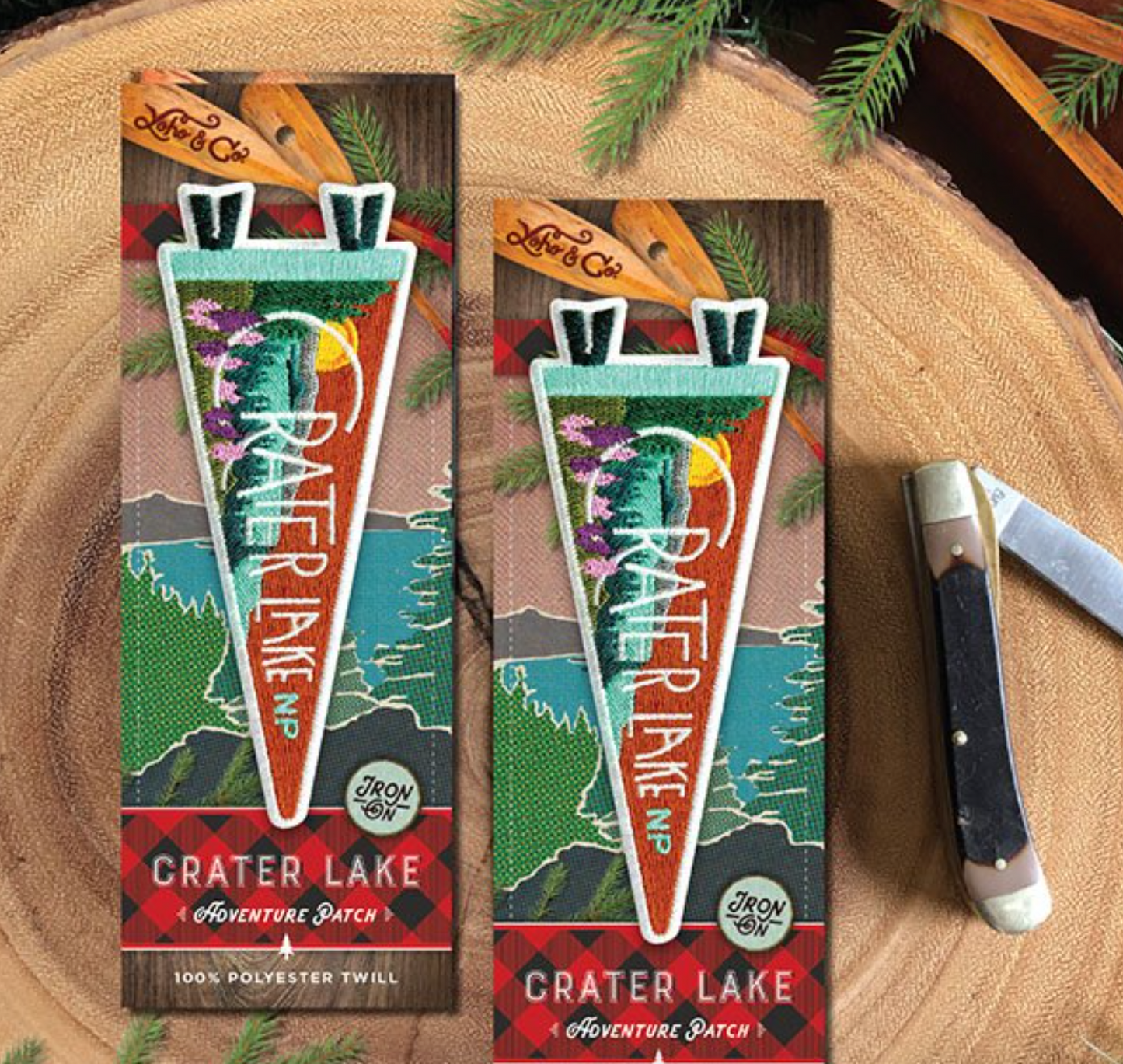 Crater Lake National Park Mini Pennant Patch