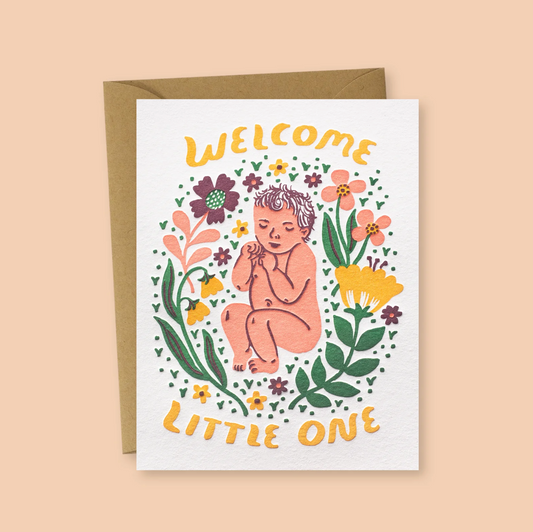 Welcome Little One Greeting Card