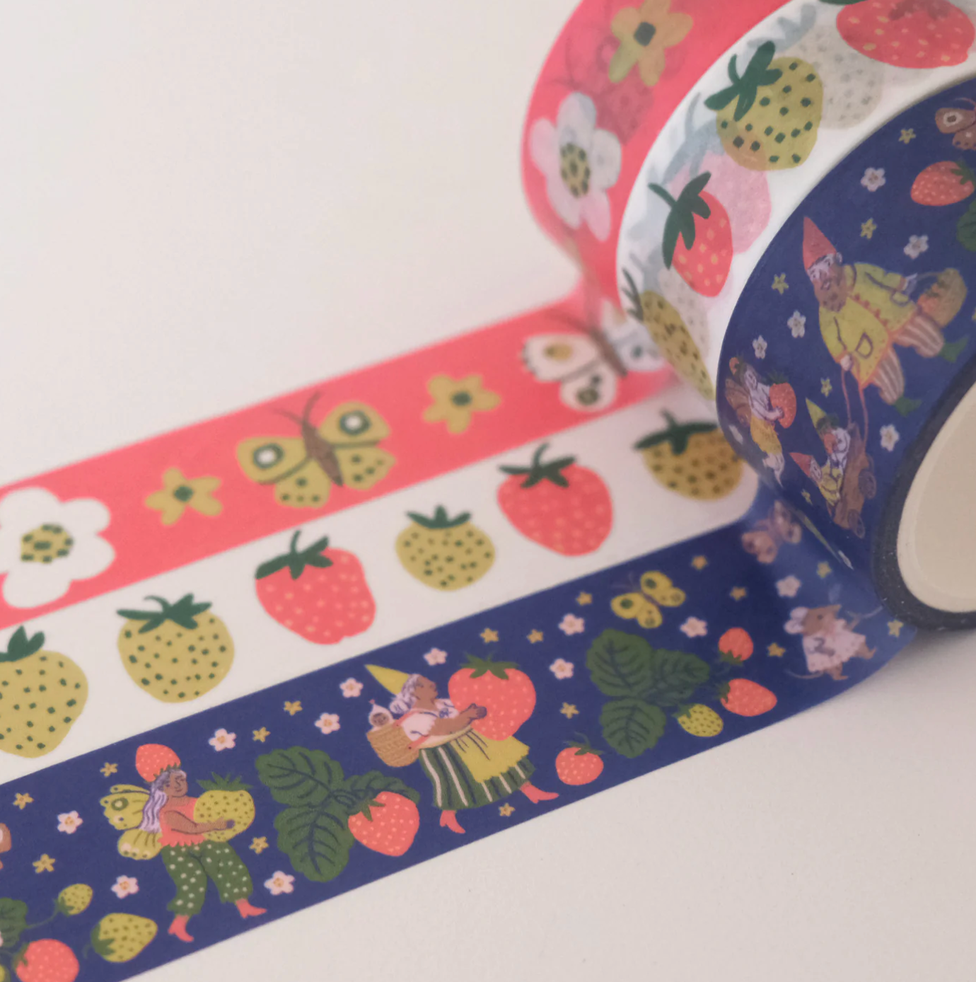 Strawberry Parade Washi Tape Set