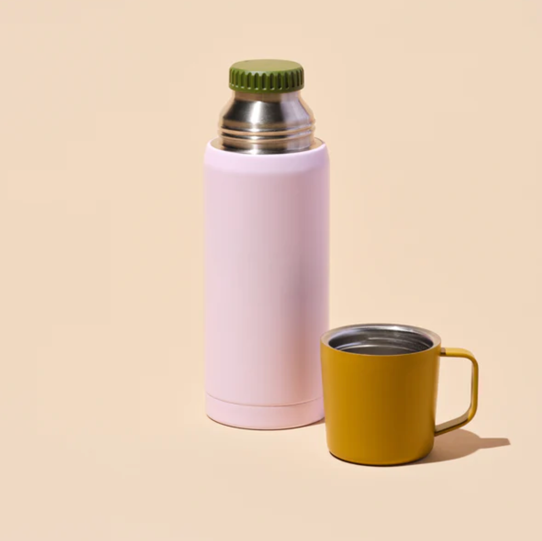 Retro Insulated Canteen - Pink