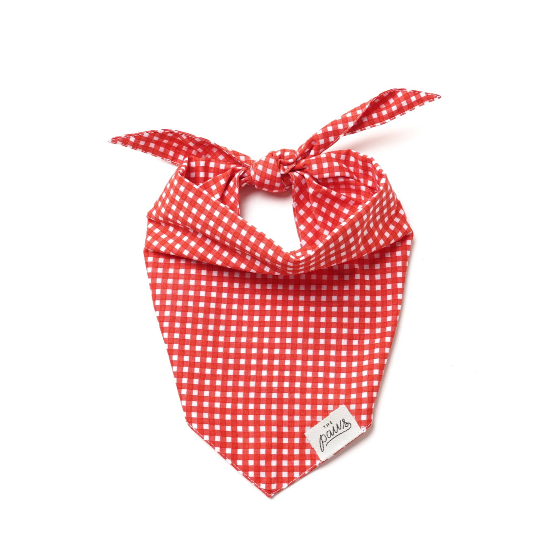Red Gingham Dog Bandana