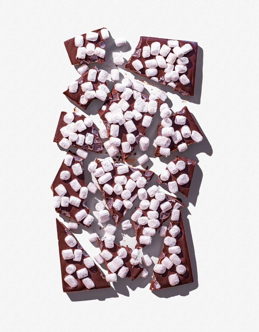 Hot Cocoa and Marshmallow Dark Chocolate Bar