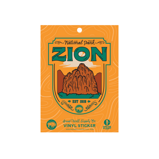 Zion National Park Vinyl Sticker