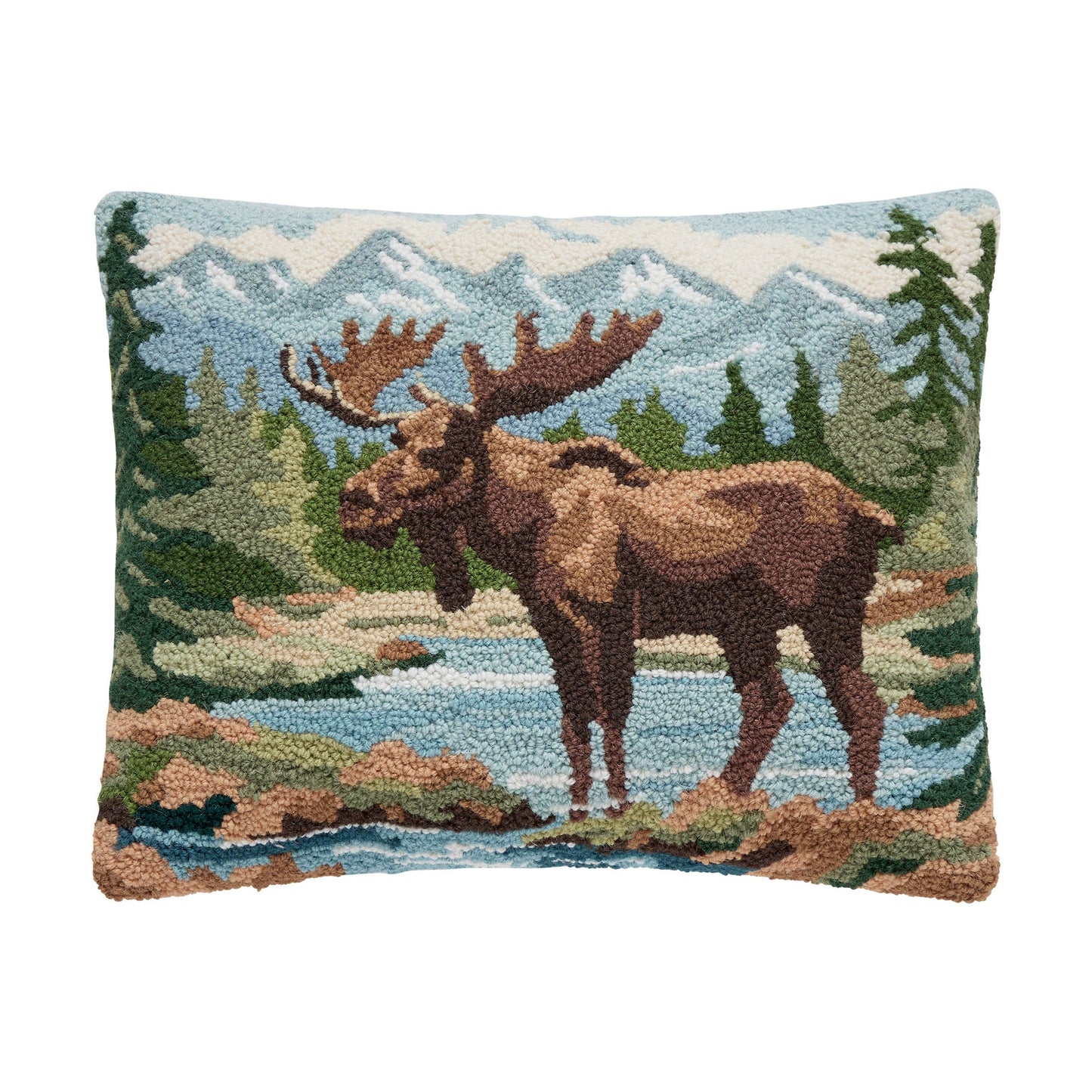 Forest Moose Hook Pillow