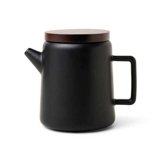 Ceramic Pour-Over Serving Pot - Black, 32 oz