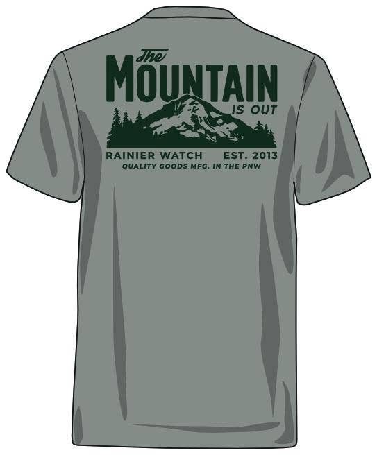 The Mountain Is Out Grey Tee