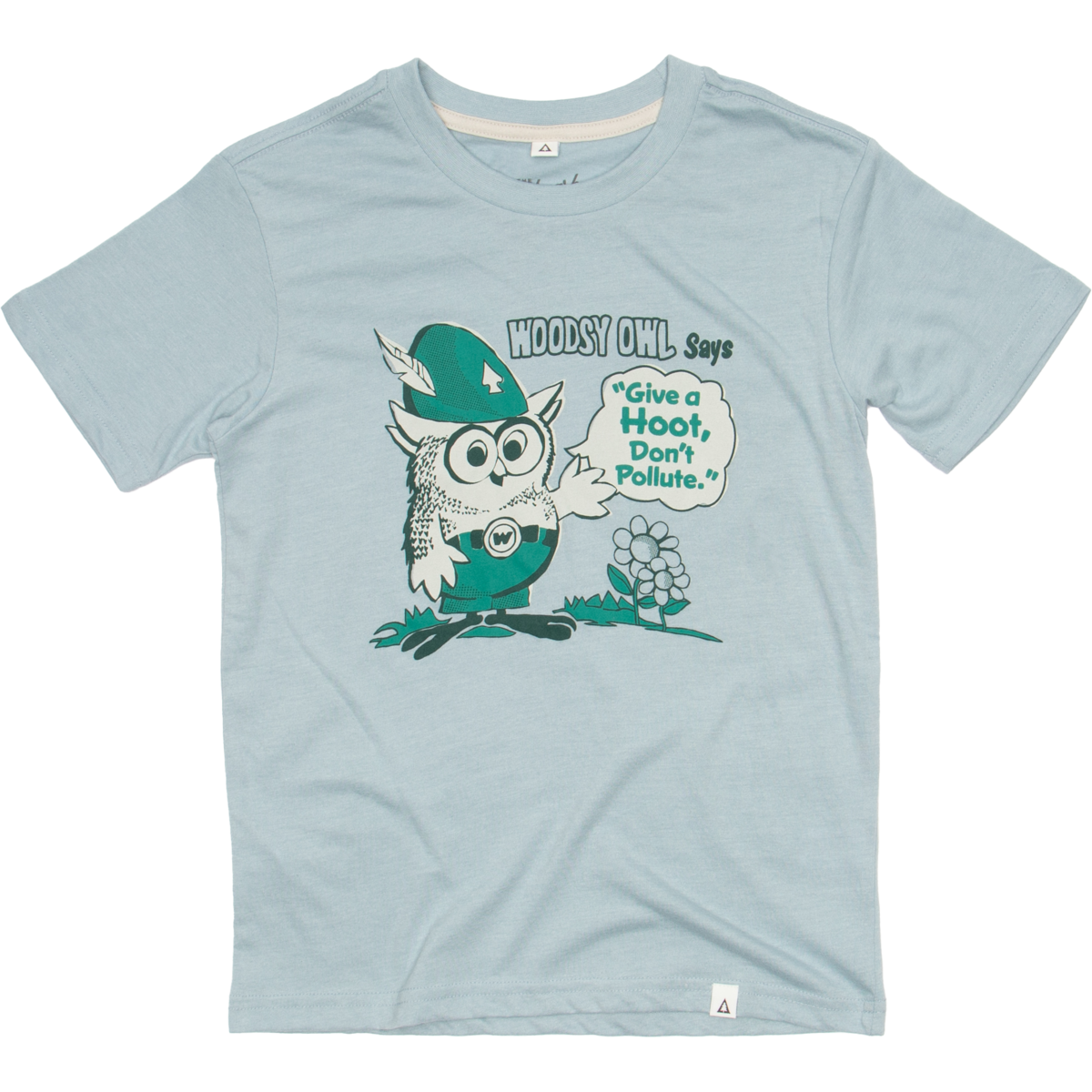 Youth Woodsy Says Tee: Chambray