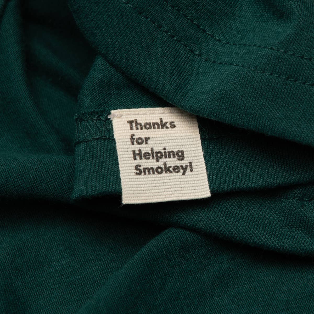 Smokey's Friends Ringer T-shirt: Glacier Blue/Redwood