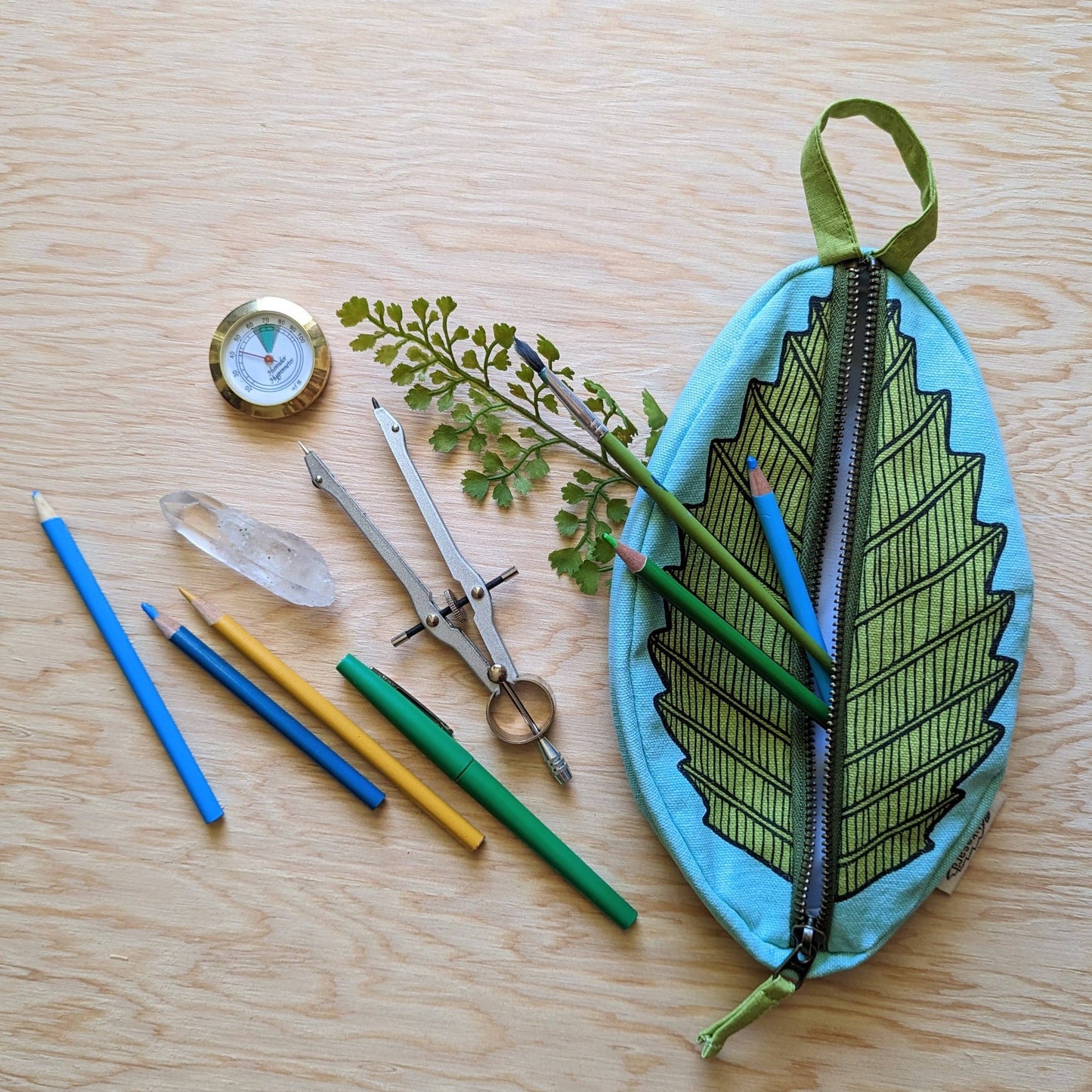 Leaf Zipper Pouch