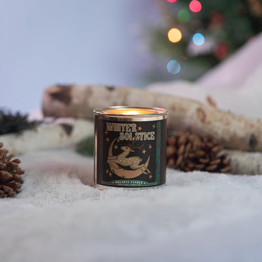 Winter Solstice Holiday Candle