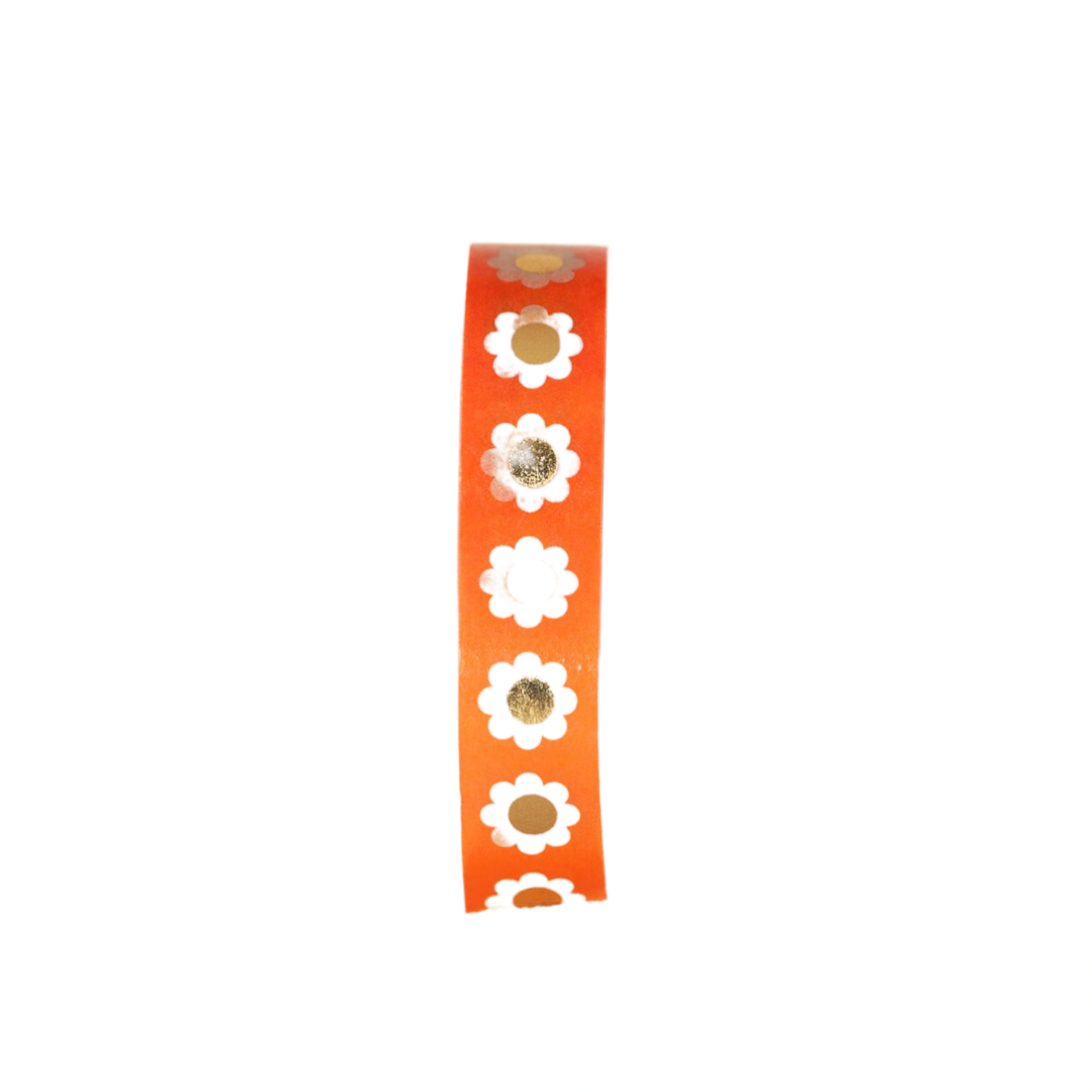 Washi Tape - Orange Daisies